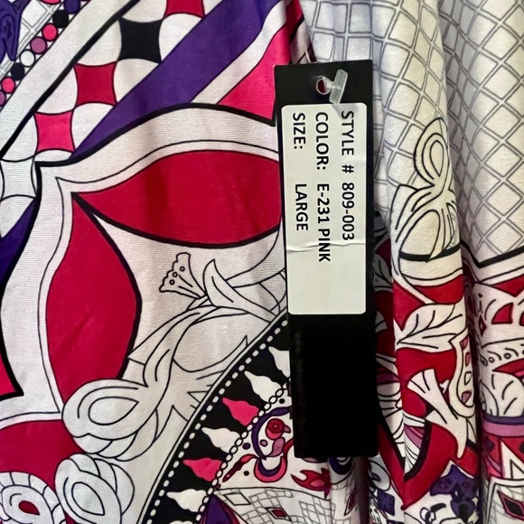 Jean-Pierre Klifa Paris NWT Multicolored Daphne Dress Sz L - Picture 5 of 9